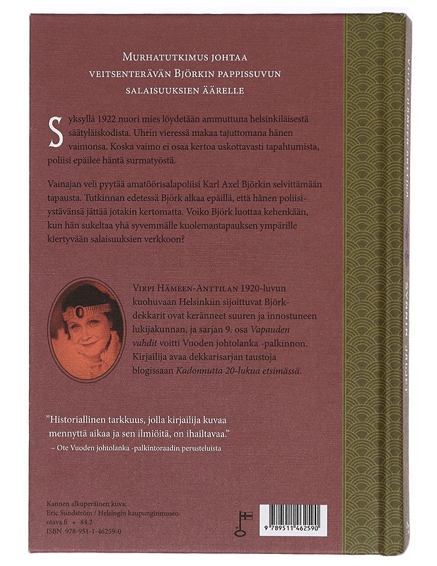 Synnin jäljet : Karl Axel Björkin tutkimuksia, osa 10 - Virpi Hämeen-Anttila - Jännitys ja dekkarit - 10105421132 - 1