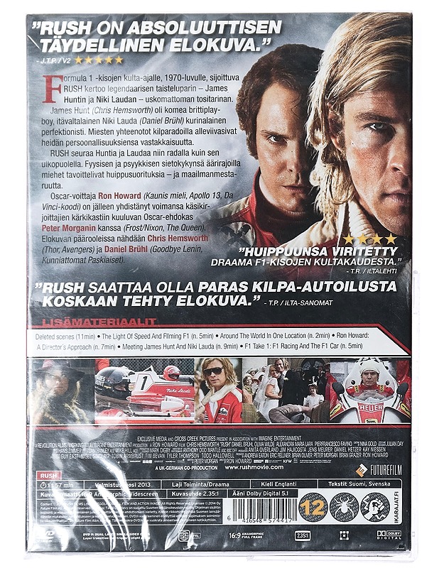 Rush - DVD - DVD-elokuvat - 10105421356 - 1