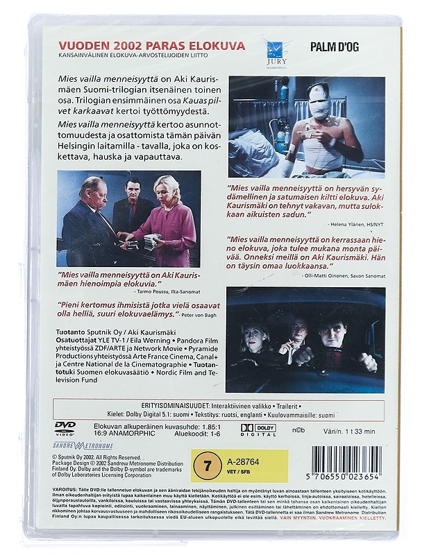 Mies Vailla Menneisyyttä - DVD - DVD-elokuvat - 10105421426 - 1