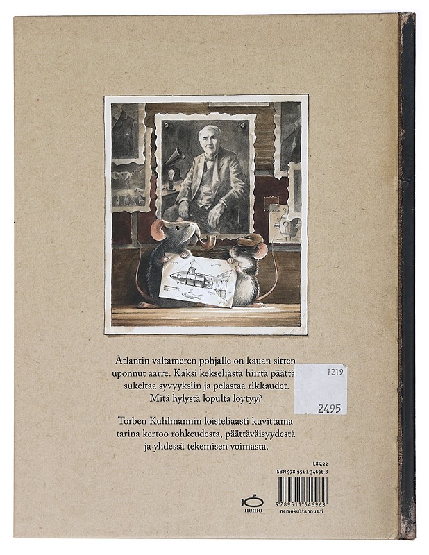 Edison : kadonneen hiiriaarteen arvoitus - Kuhlmann, Torben - Lastenkirjat - 10105421470 - 1