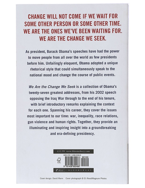 We Are the Change We Seek - Barack Obama - Romaanit ja novellit - 10105421655 - 1