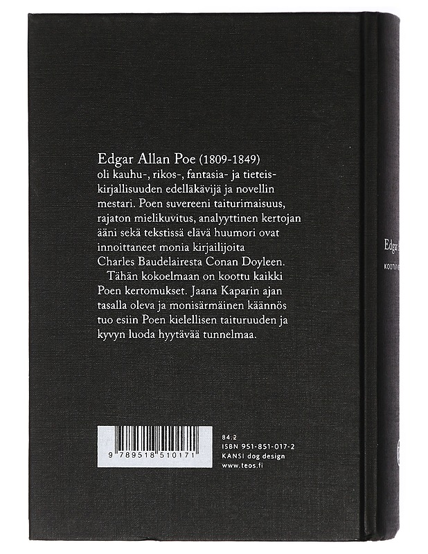 Kootut kertomukset - Poe, Edgar Allan - Romaanit ja novellit - 10105421690 - 1