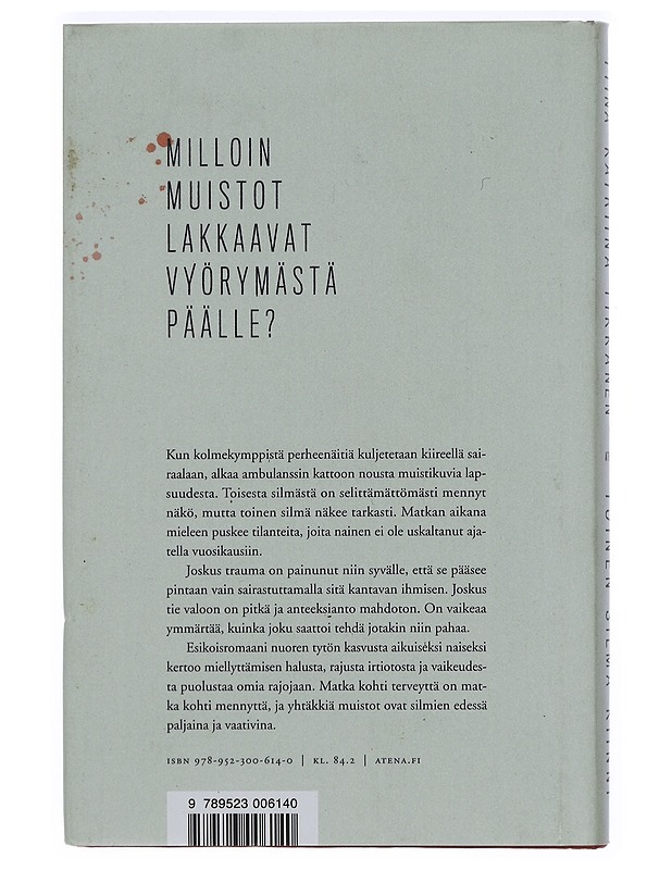Toinen silmä kiinni : romaani - Tiina Katriina Tikkanen - Romaanit ja novellit - 10105421775 - 1