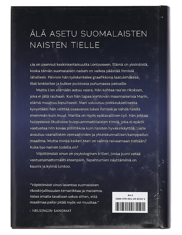 Vilpittömästi sinun - Hiltunen, Pekka - Jännitys ja dekkarit - 10105421787 - 1