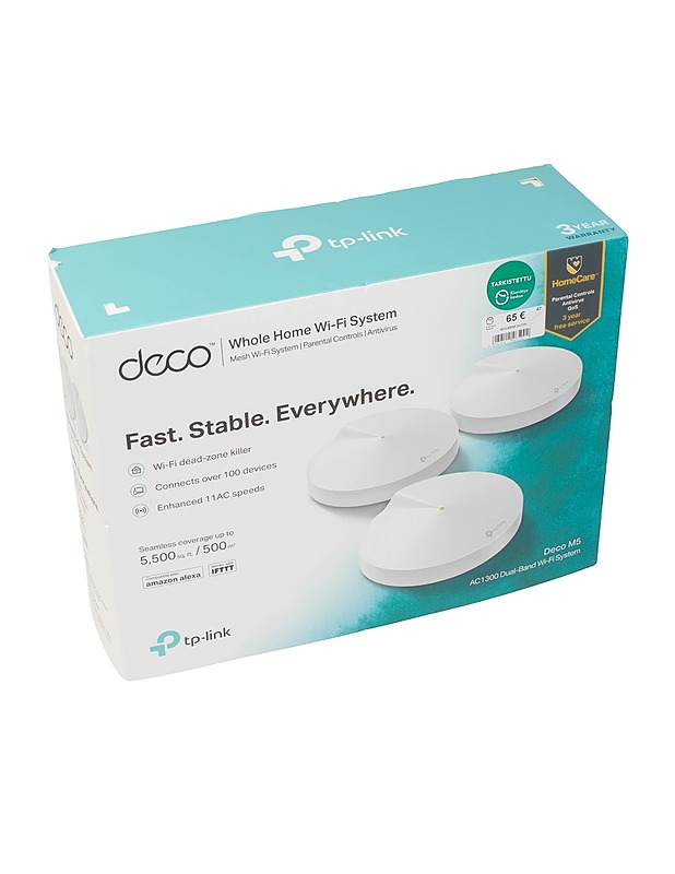 TP-LINK Deco M5, 3-osainen - Muu elektroniikka - 10105421831 - 0