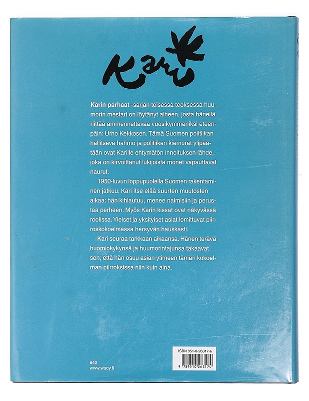 Karin parhaat 1955-59 - Suomalainen, Kari - Historiakirjat - 10105421849 - 1