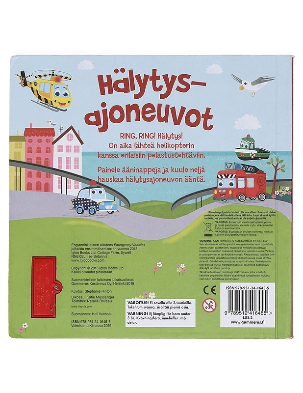 Hälytysajoneuvot - Hinton, Stephanie - Lastenkirjat - 10105421864 - 1