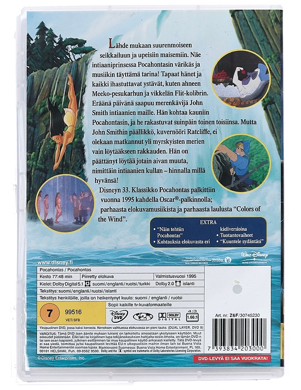 Pocahontas - DVD - DVD-elokuvat - 10105421876 - 1