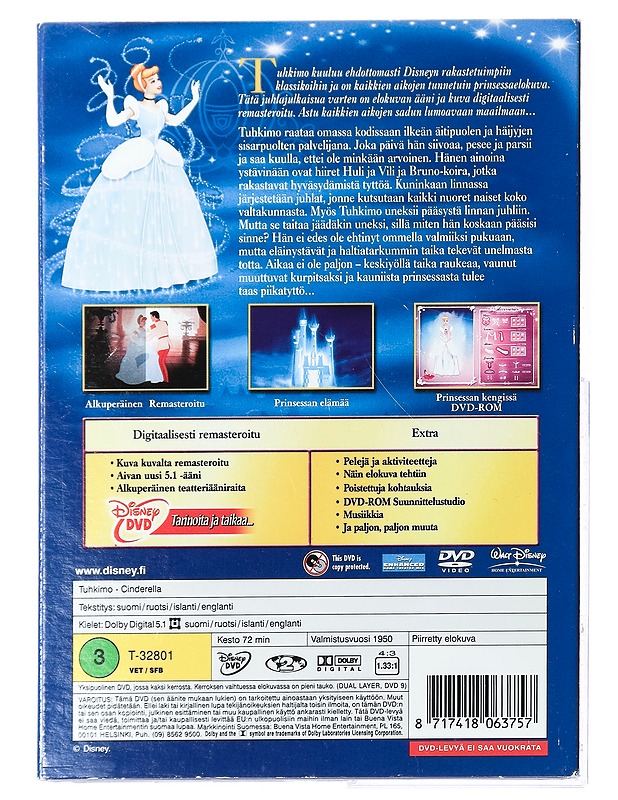 Tuhkimo - DVD - DVD-elokuvat - 10105421895 - 1