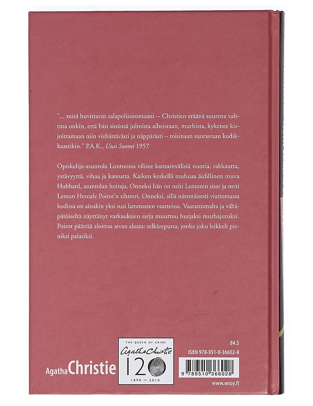 Neiti Lemon erehtyy - Christie, Agatha - Jännitys ja dekkarit - 10105421901 - 1