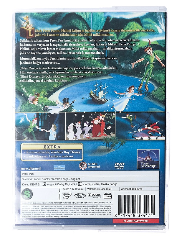 Peter Pan - DVD - DVD-elokuvat - 10105421912 - 1