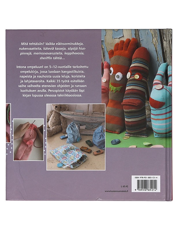 Intona ompeluun! : 35 hauskaa & helppoa ompelutyötä lapsille - Hardy, Emma - Käsityökirjat - 10105422076 - 1