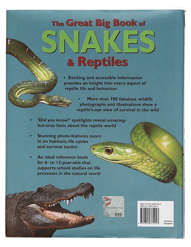 The great big book of snakes and reptiles - Barbara Taylor - Lemmikki- ja luontokirjat - 10105422088 - 1