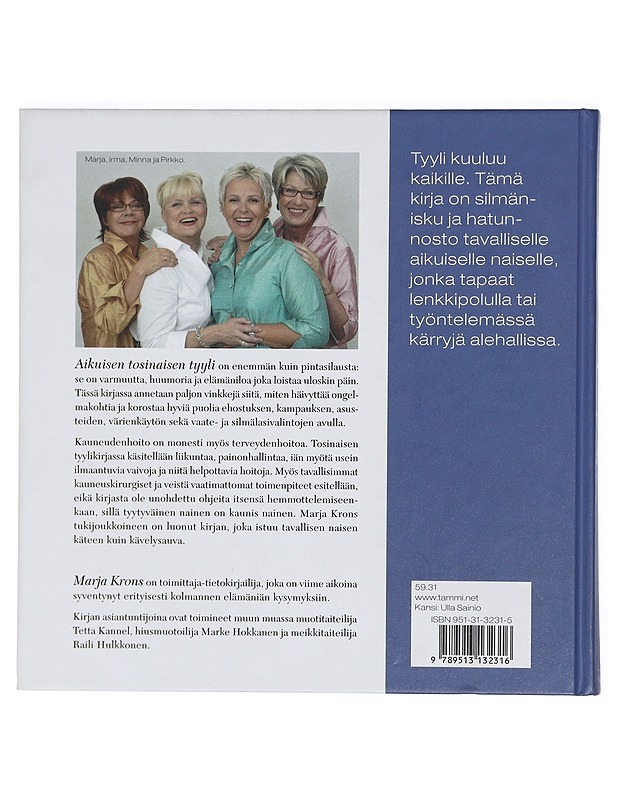 Tosinaisen tyylikirja - Krons, Marja - Hyvinvointikirjat - 10105422098 - 1