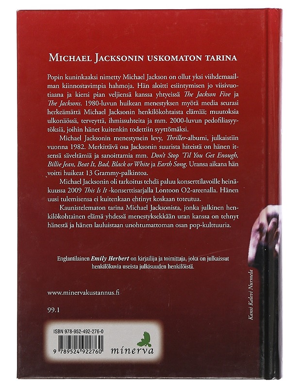 Michael Jackson : popin kuningas 1958-2009 - Herbert, Emily - Elämäkerrat ja muistelmat - 10105422106 - 1