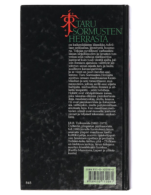 Taru Sormusten Herrasta - Tolkien, J. R. R. - Fantasia- ja scifi - 10105422111 - 1