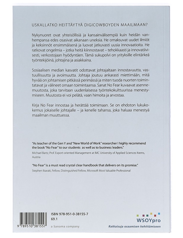 No fear : johtaja kohtaa digicowboyt - Viljakainen, Pekka A. - Tietokirjat ja oppaat - 10105422136 - 1