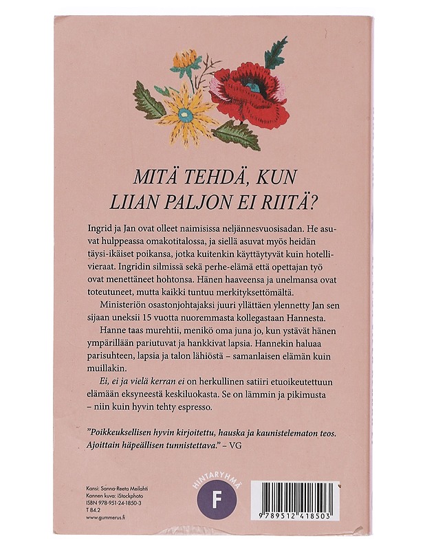 Ei, ei ja vielä kerran ei - Lykke, Nina - Romaanit ja novellit - 10105422173 - 1