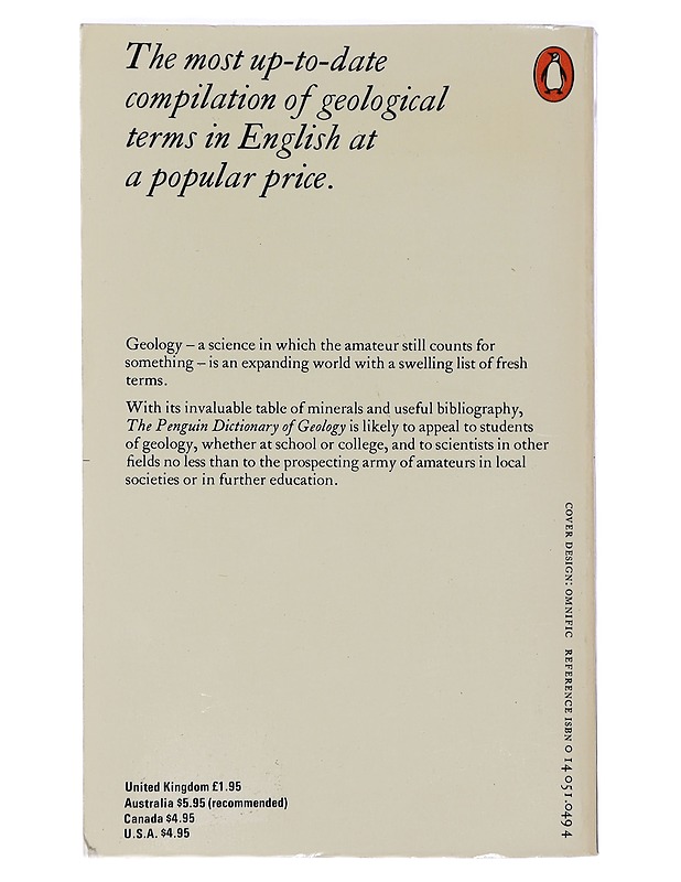 A dictionary of geology - Whitten, D. G. A. - Tietokirjat ja oppaat - 10105422186 - 1