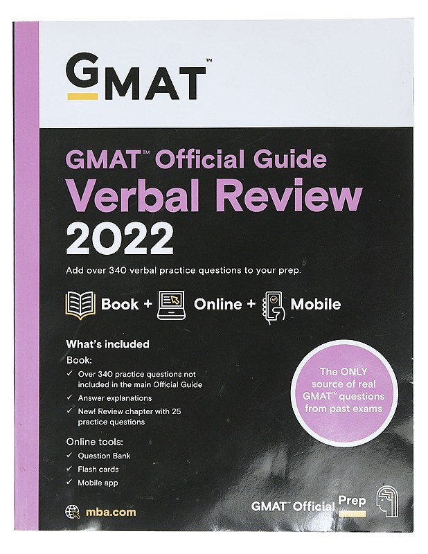 GMAT Official Guide Verbal Review 2022 - Tietokirjat ja oppaat - 10105422270 - 0