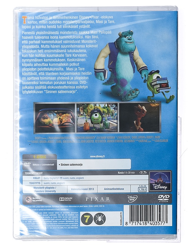 Monsterit Yliopisto - DVD - DVD-elokuvat - 10105422328 - 1
