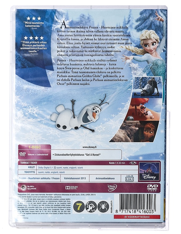 Frozen: Huurteinen seikkailu - DVD - DVD-elokuvat - 10105422361 - 1