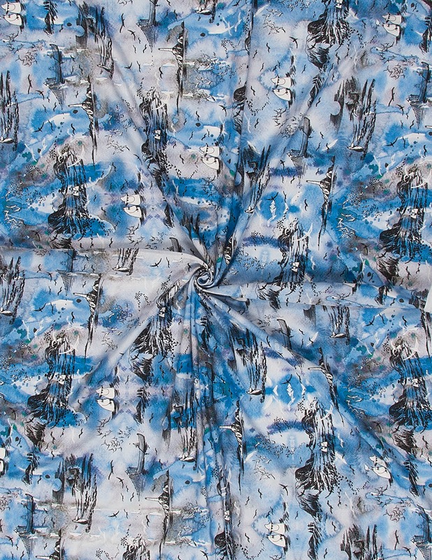 Puuvillatrikoo, 90x160 cm - Kankaat - 10105422373 - 1