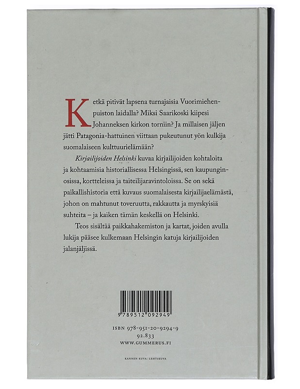 Kirjailijoiden Helsinki - Eino Leino - Historiakirjat - 10105422448 - 1