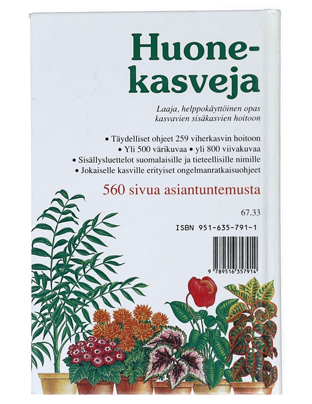 Huonekasveja : 259 viherkasvia värikuvin - Longman, David - Tietokirjat ja oppaat - 10105422478 - 1