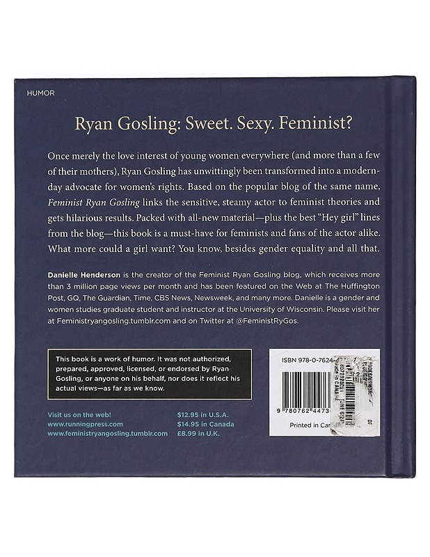 Feminist Ryan Gosling, Feminist Theroy from your favorite sensitive movie dude - Harrastekirjat - 10105422574 - 1