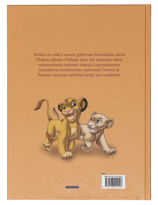 Leijonakuningas - Toppari, Kirsti - Lastenkirjat - 10105422582 - 1