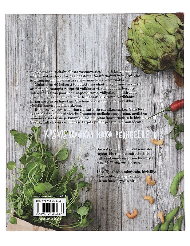 Kasvisruokaa koko perheelle - Ask, Sara - Ruokakirjat - 10105422609 - 1