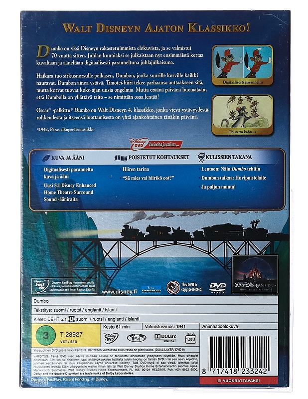 Dumbo - DVD - DVD-elokuvat - 10105422616 - 1