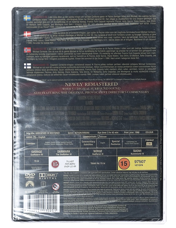 The Godfather III - DVD - DVD-elokuvat - 10105422638 - 1