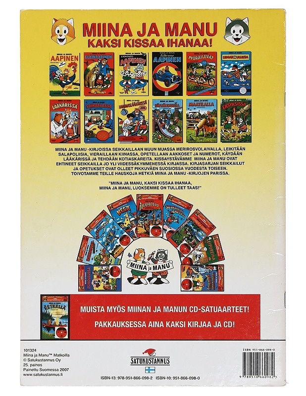 Miina ja Manu matkoilla - Teutori - Lastenkirjat - 10105422649 - 1