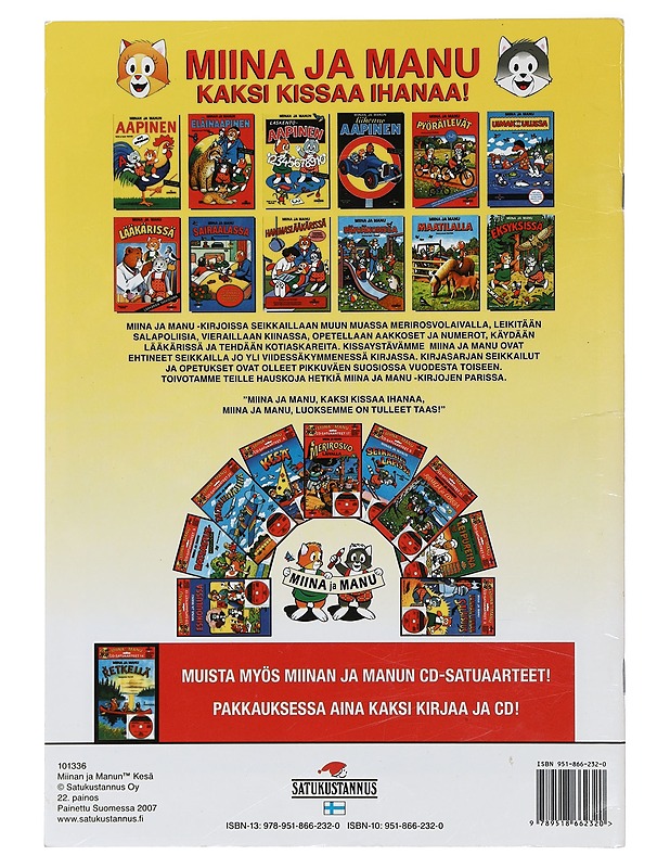 Miinan ja Manun kesä - Teutori - Lastenkirjat - 10105422658 - 1