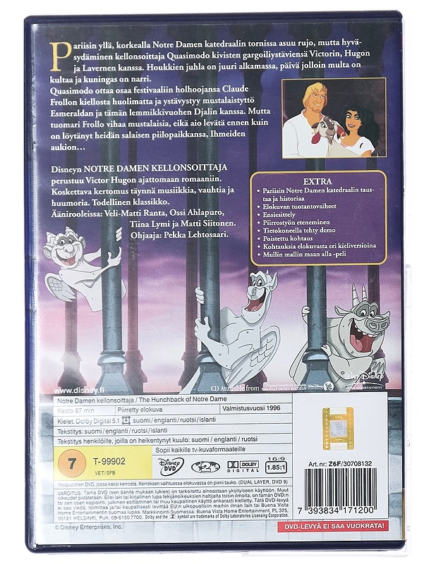 Notre Damen Kellonsoittaja - DVD - DVD-elokuvat - 10105422677 - 1