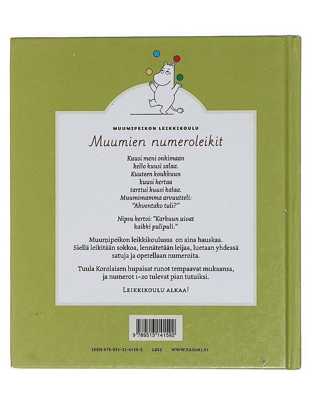 Muumien numeroleikit - Korolainen, Tuula - Lastenkirjat - 10105422692 - 1