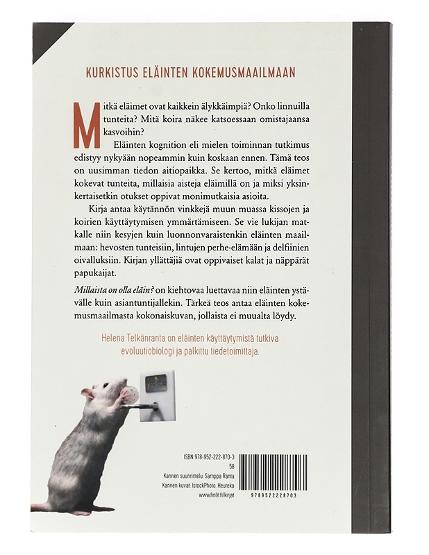 Millaista on olla eläin? - Helena Telkänranta - Harrastekirjat - 10105422705 - 1