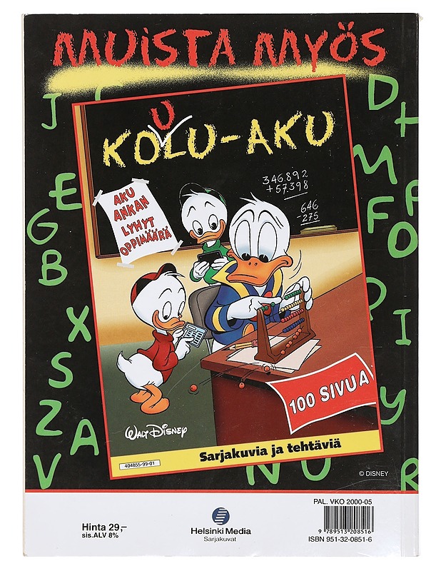 Joulu-Aku : Aku Ankka joulutunnelmissa : sarjakuvia ja tehtäviä - Walt Disney - Sarjakuvat - 10105422730 - 1