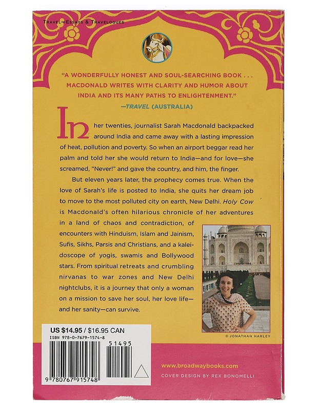 Holy Cow : An Indian Adventure - Sarah Macdonald - Romaanit ja novellit - 10105422810 - 1