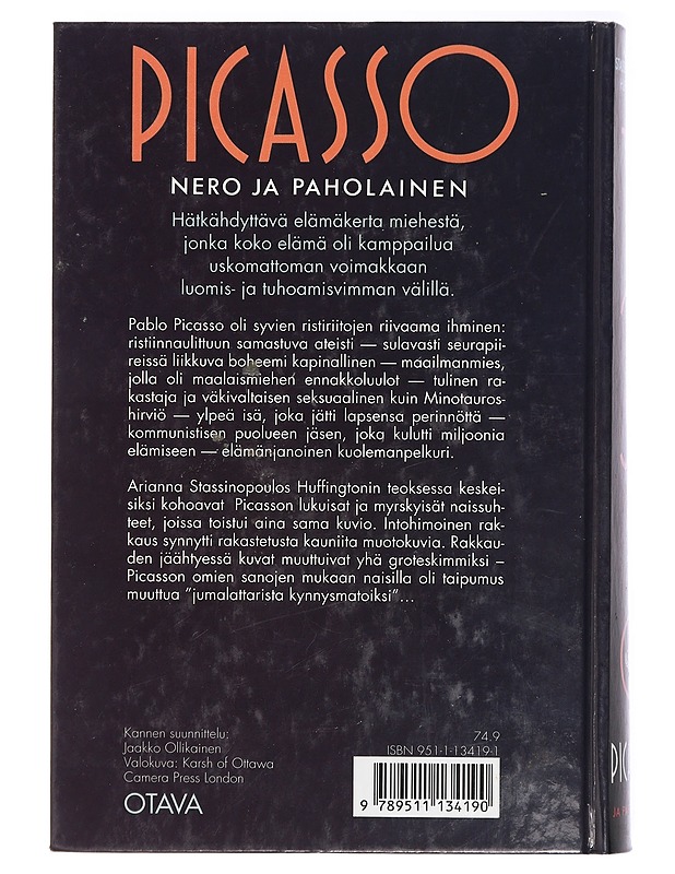Picasso, nero ja paholainen - Stassinopoulos Huffington, Arianna - Elämäkerrat ja muistelmat - 10105422874 - 1