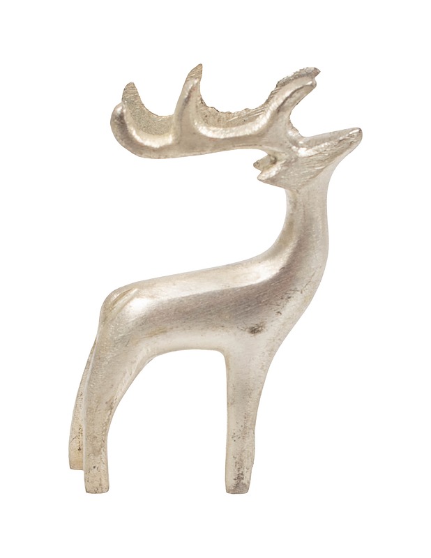 PENTIK hopeoitu miniporo, 7 cm - Joulutuotteet - 10105422907 - 1