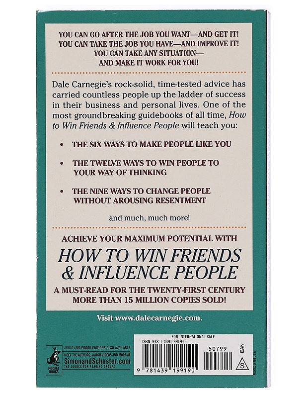 How to Win Friends and Influence People - Dale Carnegie - Tietokirjat ja oppaat - 10105422921 - 1
