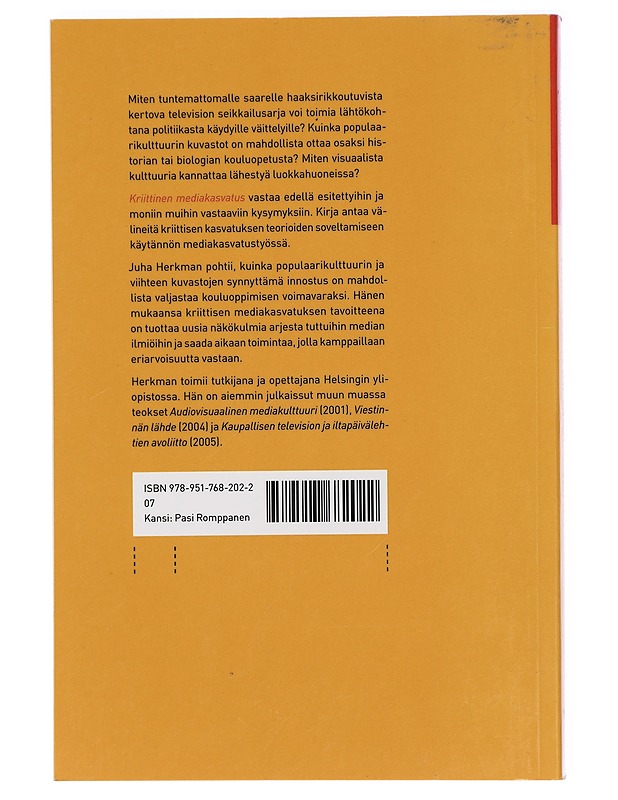 Kriittinen mediakasvatus - Juha Herkman - Tietokirjat ja oppaat - 10105422998 - 1