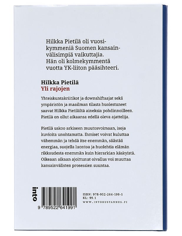 Yli rajojen - Hilkka Pietilä - Elämäkerrat ja muistelmat - 10105423020 - 1