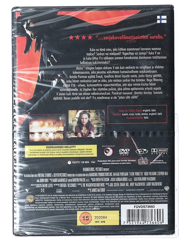 V niin kuin verikosto - DVD - DVD-elokuvat - 10105423060 - 1