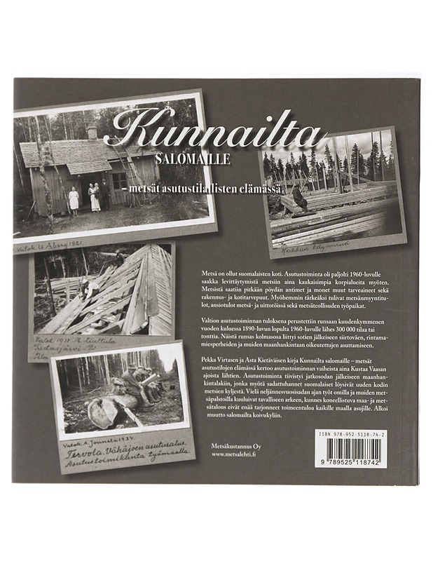 Kunnailta salomaille : metsät asutustilallisten elämässä - Pekka Virtanen - Historiakirjat - 10105423118 - 1