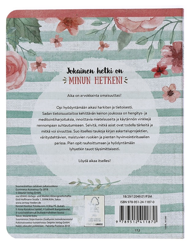 Aikaa itselle : 100 tietä tietoiseen läsnäoloon - Krötz, Melanie - Tietokirjat ja oppaat - 10105423116 - 1
