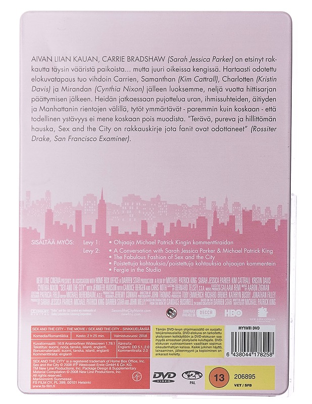 Sex and the City: Sinkkuelämää - Extended Cut - DVD - DVD-elokuvat - 10105423132 - 1